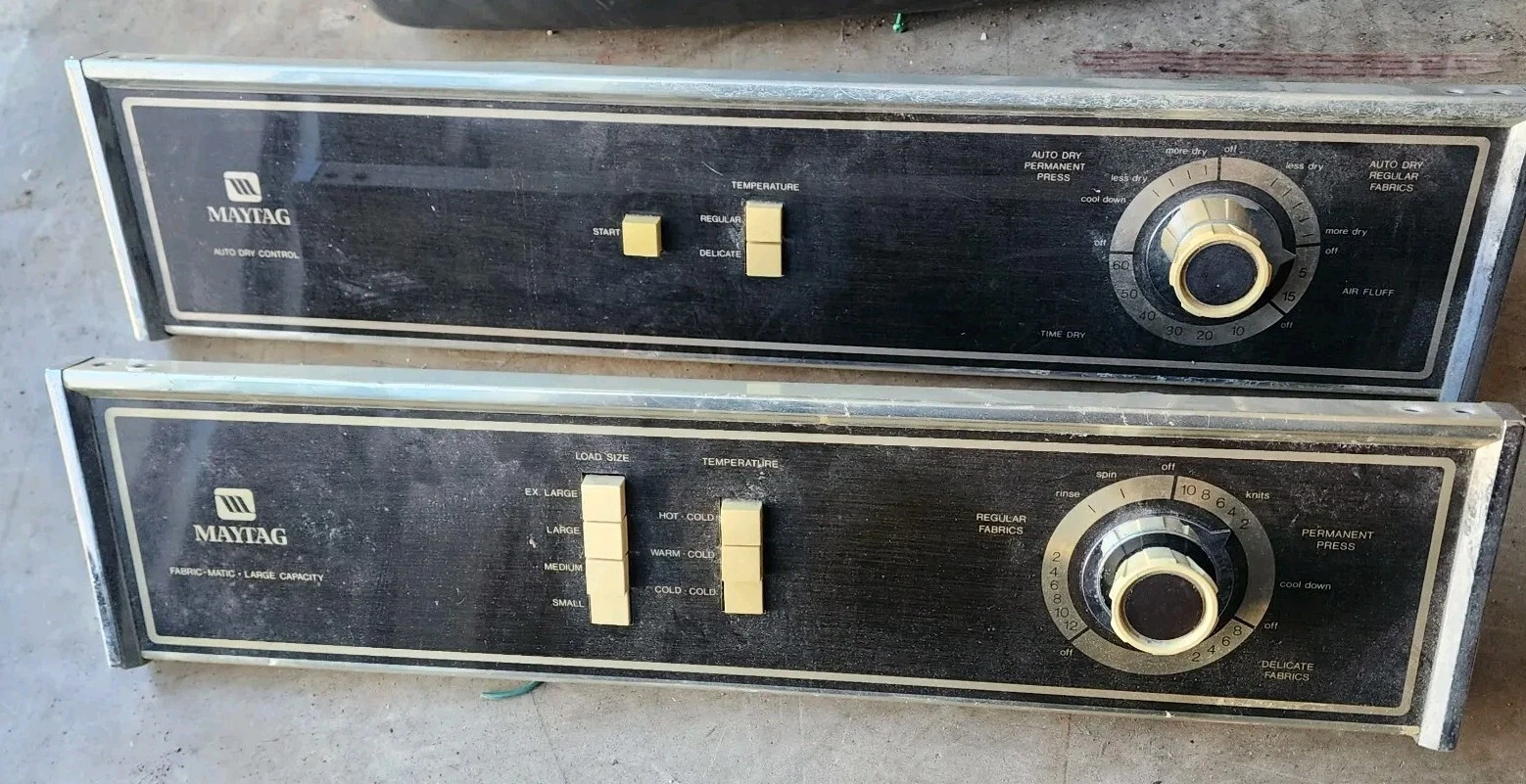 VTG-Maytag Washer & Dryer Set Of Control Board Pan